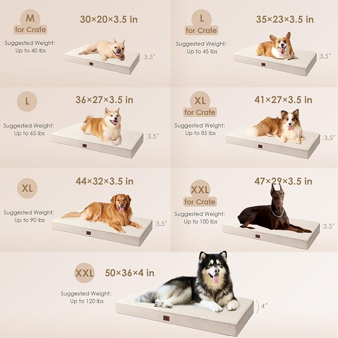 EHEYCIGA Orthopedic Medium Dog Beds - Image 2
