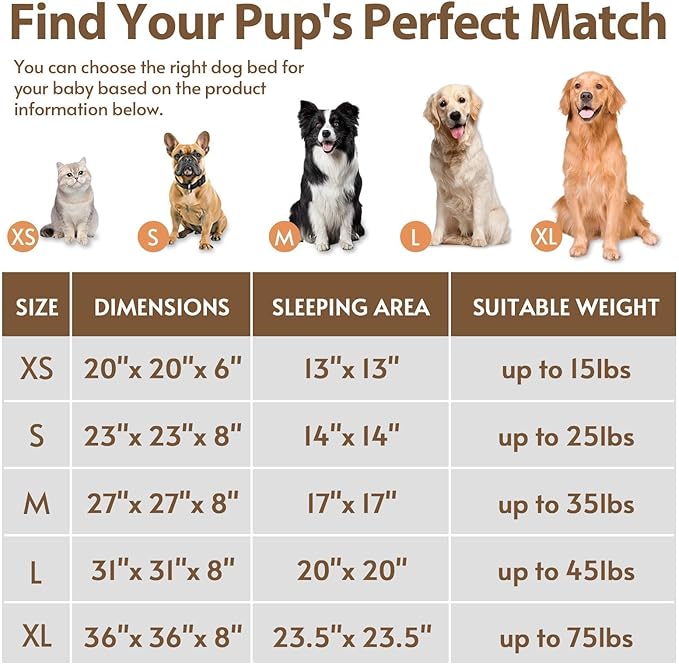 JOLLYVOGUE Calming Dog Beds Large Sized Dog, 36in Donut Washable Large Pet Bed - Image 7
