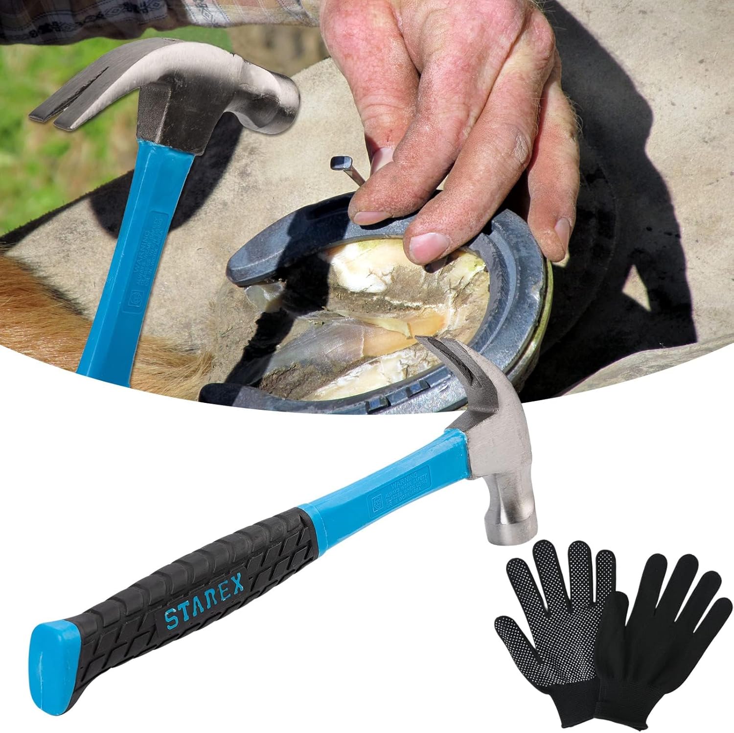 1112 Temp 11pcs Farrier Tools Farrier kit Horse shoeing Tools Farrier Supplies Farrier Tools for Horses Cattle Sheep and Donkeys
