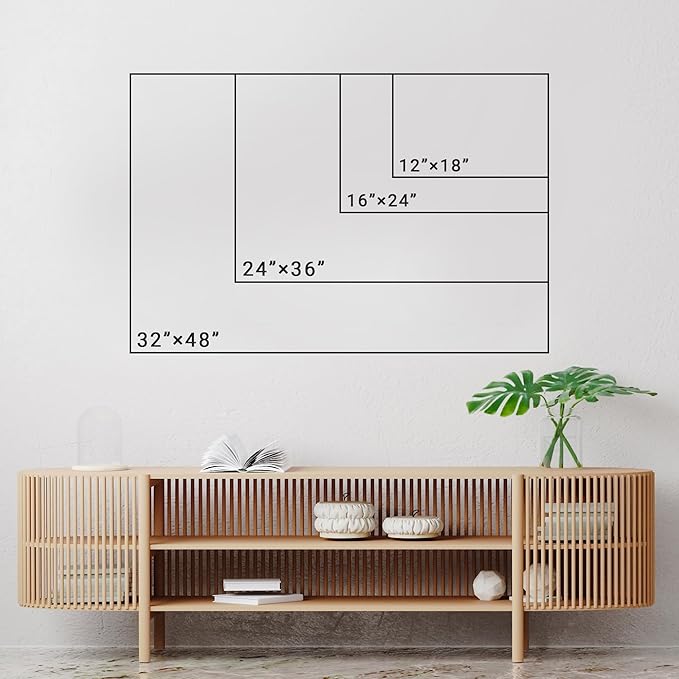 SIGNWIN Canvas Wall Art Serene Ocean Shoreline Aerial Beach View with Rolling Waves and Lone Surfer Photography Modern Art Rustic Landscape Relax/Calm for Living Room, Bedroom - 32"x48"