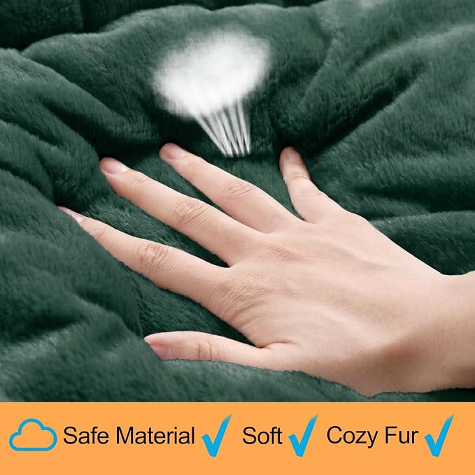 Dog Beds Crate Pad for Medium/Large Dogs Fit Metal, Ultra Soft, Washable & - Image 4