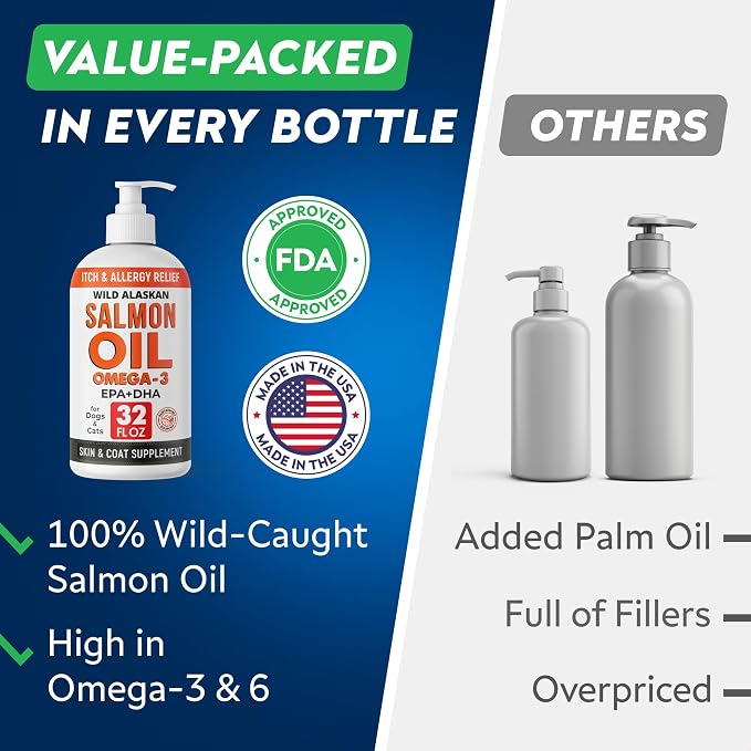 StrellaLab 32 OZ Salmon Oil for Dogs - Image 6