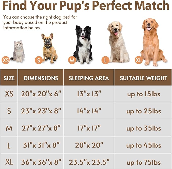 JOLLYVOGUE Calming Dog Bed for Small Dogs - Image 7