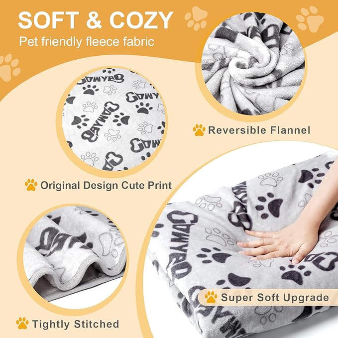 Dog Blanket, Premium Soft Dog Blanket Washable, 41x31inch Puppy Essentials Dog - Image 2