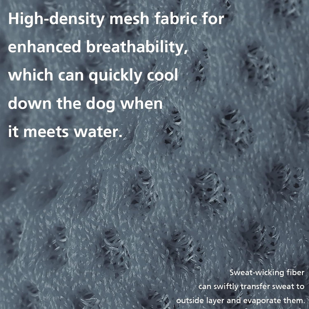 2 Pack Cooling Shirts for Dogs, Lightweight Mesh Breathable Dog Clothes for Medium Dogs Boy Girl,Sun-Protection Sleeveless Shirts for Dog&Cat Puppy Vest Pet Apparel - L