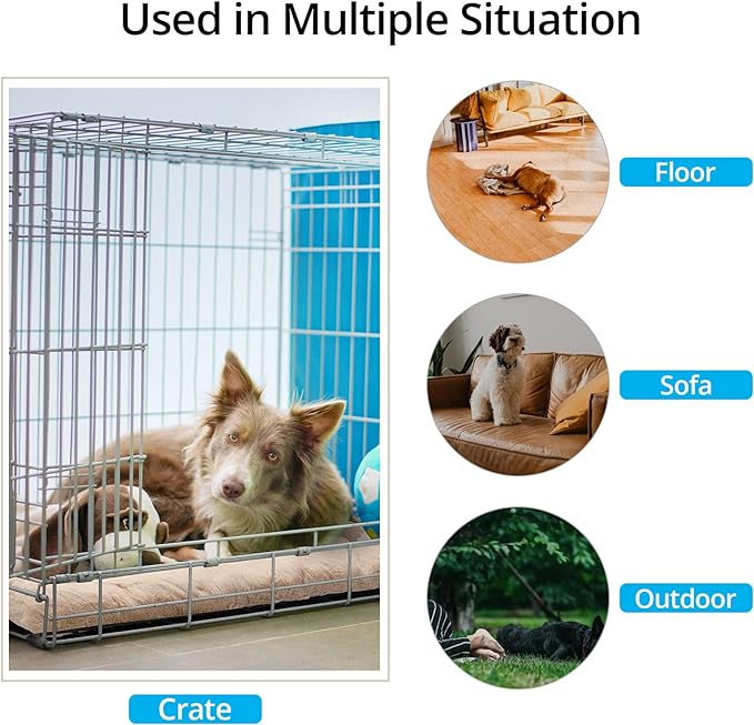 Dog Beds Crate Pad for Medium/Large Dogs Ultra Soft Dog Crate Bed Washable & - Image 3