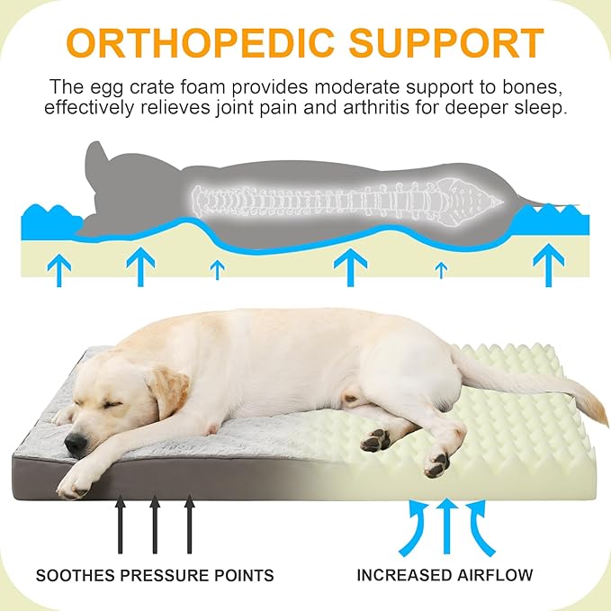KSIIA Orthopedic Dog Bed Waterproof Dog beds - Image 2