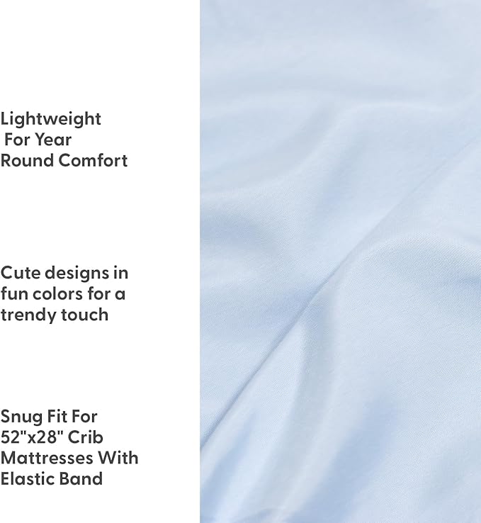 The Peanutshell 4-Pack Fitted Crib Sheet Set - Super Soft & Breathable Baby Girl or Boy Crib Sheets, Nursery Decor, Fit for Standard Mattress Cover- Nautical