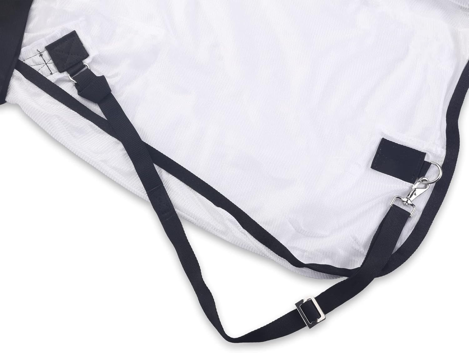 Comfy Mesh Horse Fly Sheet Equine Summer Sheets Stand Neck White 66