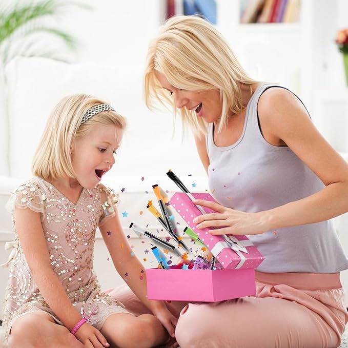 8 Dry erase markers,Bright colors can be clearly seen on light and dark backgrounds,Suitable for writing on acrylic calendars, magnetic whiteboards, dry erase boards,Pen cap with magnetic and eraser