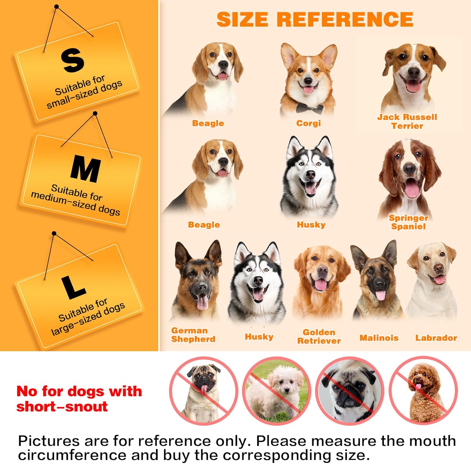 Dog Muzzle, Soft Mesh Muzzle for Large Dog Mouth Guard, Breathable Adjustable Muzzles to Prevent Biting, No Bark Muzzle for Dogs Allow Panting Drinking (Black, L)