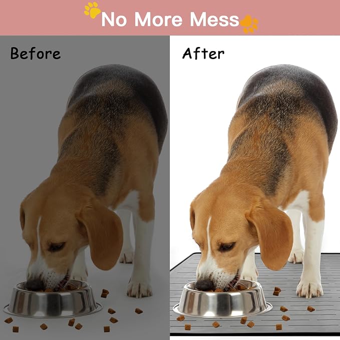Largest Dog Food Mat, Thinken Waterproof Non-Slip XXXL Pet Feeding Mat - Image 7