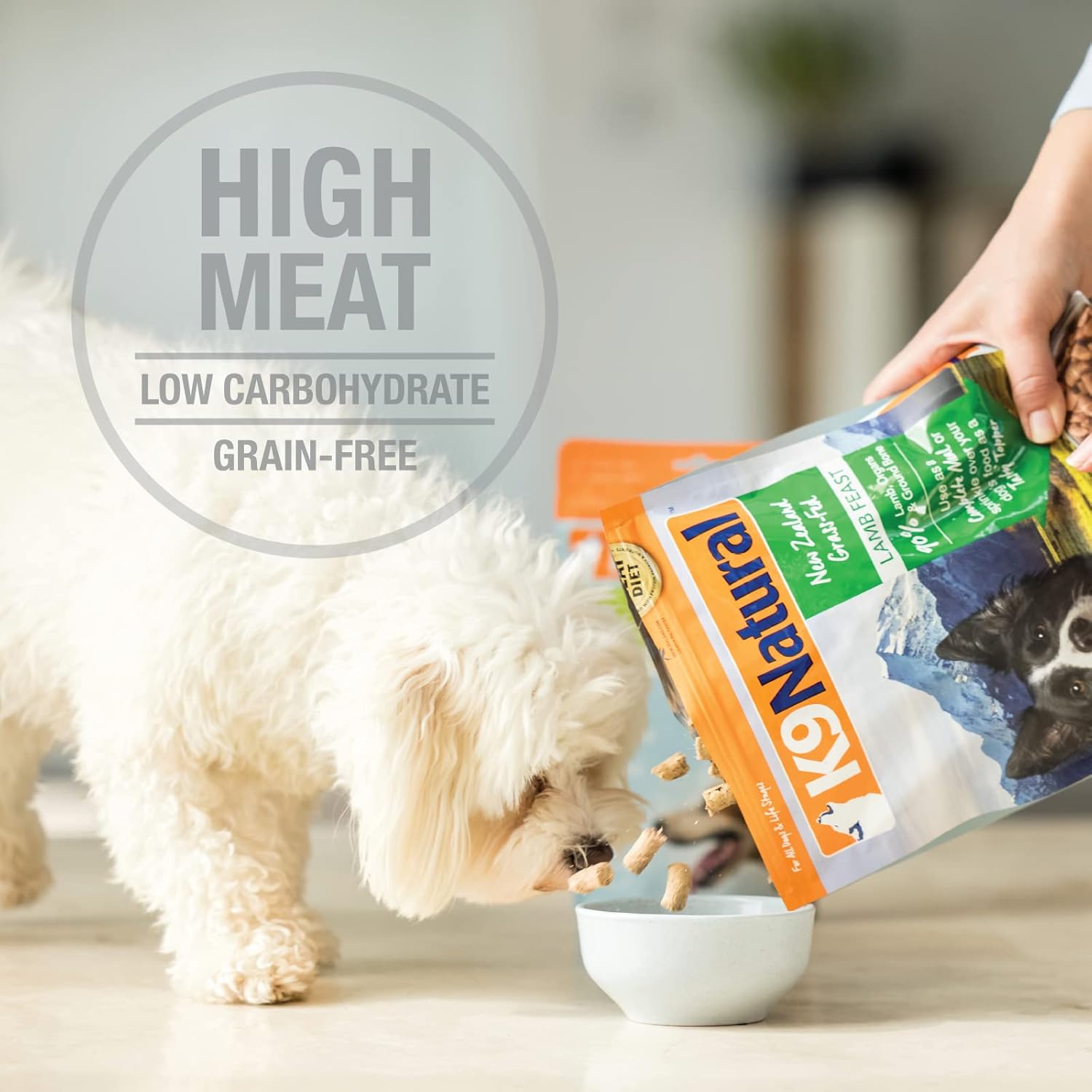 K9 Natural - Grain Free Freeze Dried Dog Food - Lamb & Salmon, 4lb