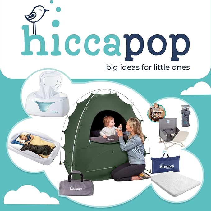 Hiccapop Daydreamer Blackout Tent for Pack and Play, Patented Portable Crib Tent, Blackout Canopy Crib Cover, Sleep Pod for Kids