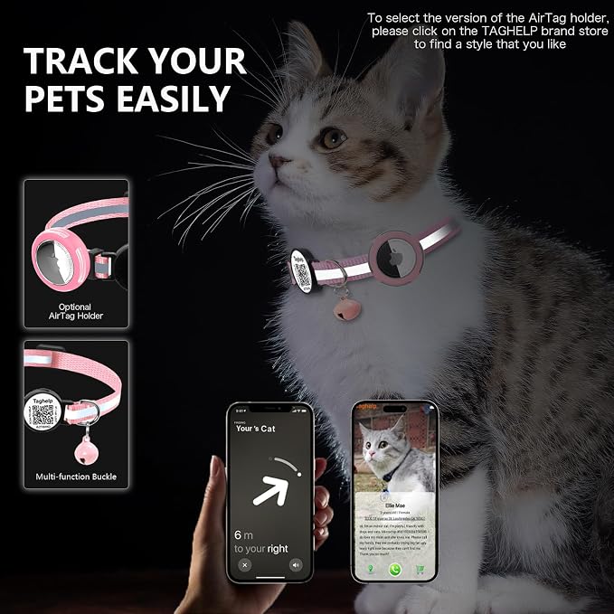 Smart QR Code Cat Collar 2-Pack, Breakaway Reflective Collar - Image 5