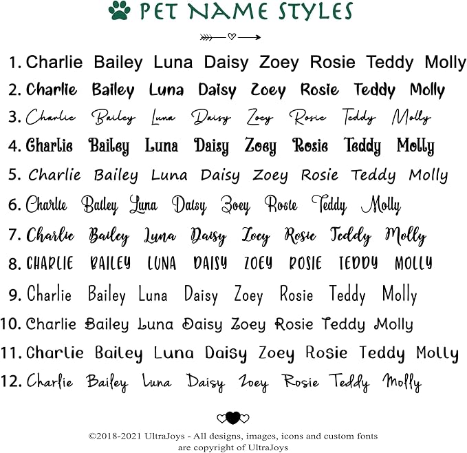 Ultra Joys Custom Personalized Hexagon Dog ID Tag - Image 4