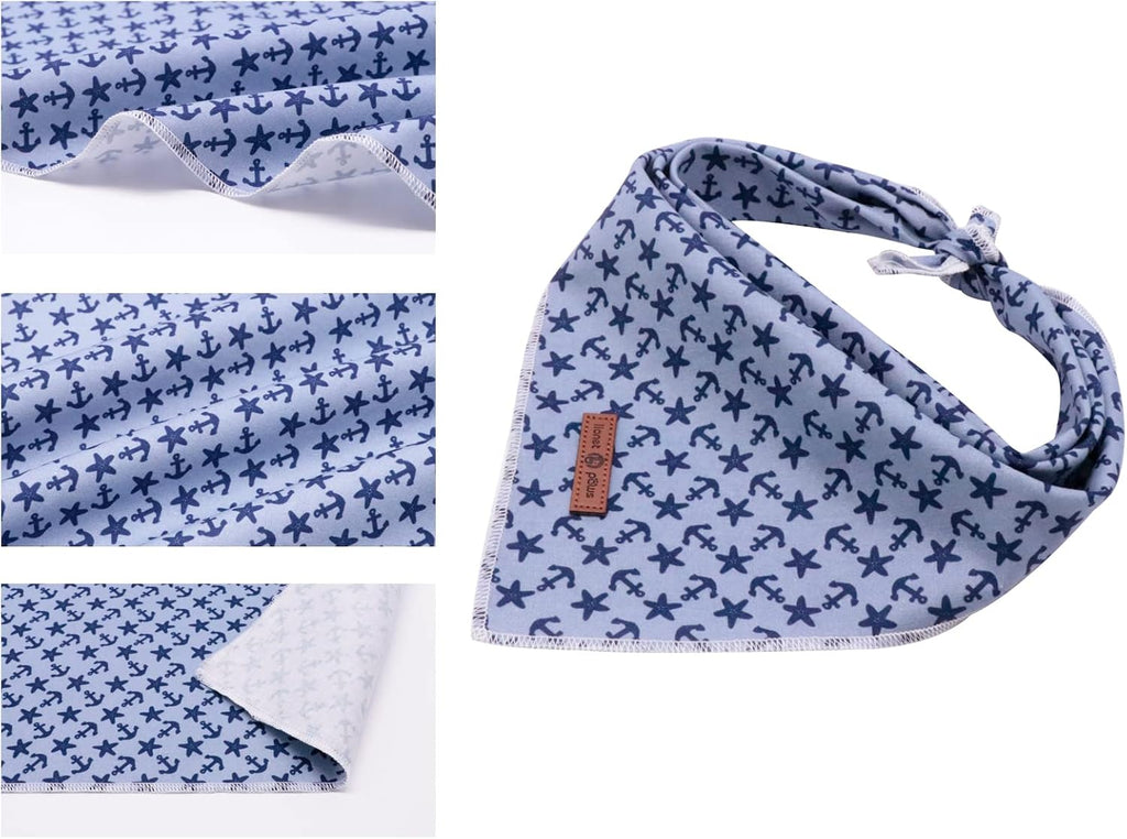 lionet paws Summer Dog Bandana,Fabric Dogs Kerchief for Medium Large Dogs,Dog Cotton Triangle Bibs Scarf for Girl Boy