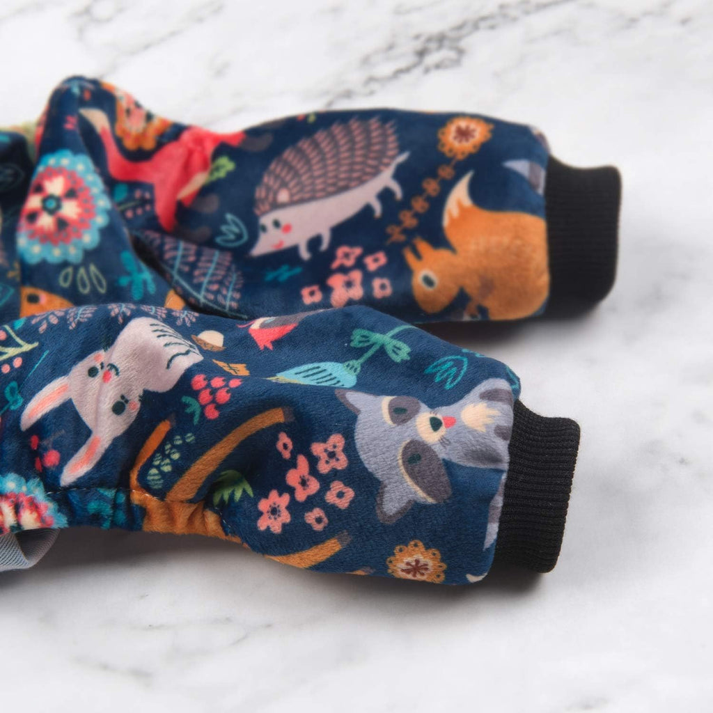 CuteBone Small Dogs Outfit Soft Puppy Onesies Pjs Dog Pajamas Pet Coat Cat Apparel Comfy Doggie Jumpsuit Bodysuit for All Seasons P75XXL
