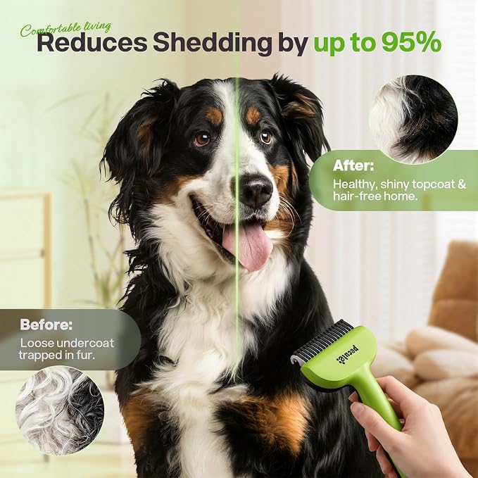 Pecute Self-Cleaning Undercoat Rake - Image 9