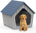 DRATO Outdoor Dog House for Small Dogs, Durable Resin Dog Shelter by DRATOprovidesawarmandcozy