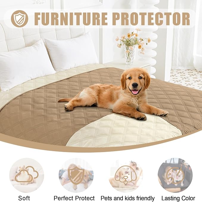 Smiry Waterproof Dog Bed Cover Blanket 40x50, Soft Reversible Pet Blanket - Image 8