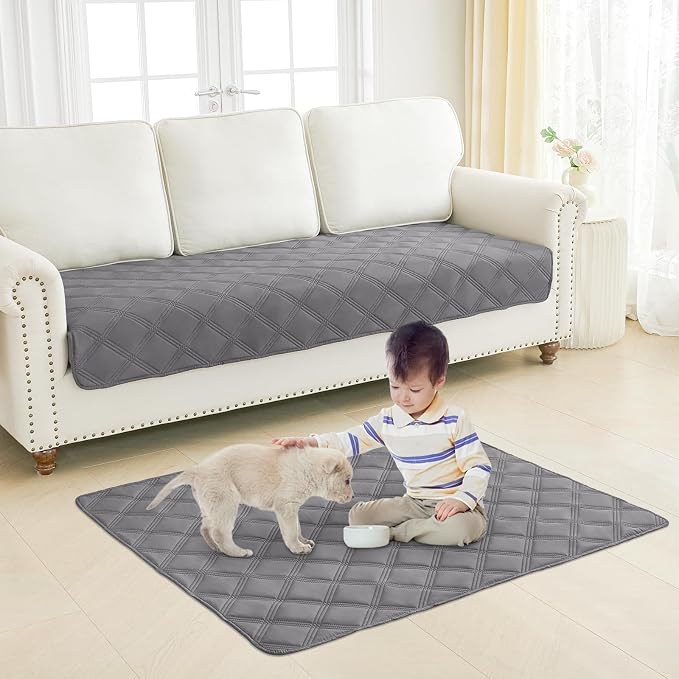 Smiry Waterproof Dog Bed Cover Blanket 82x82, Soft Reversible Pet Blanket - Image 7