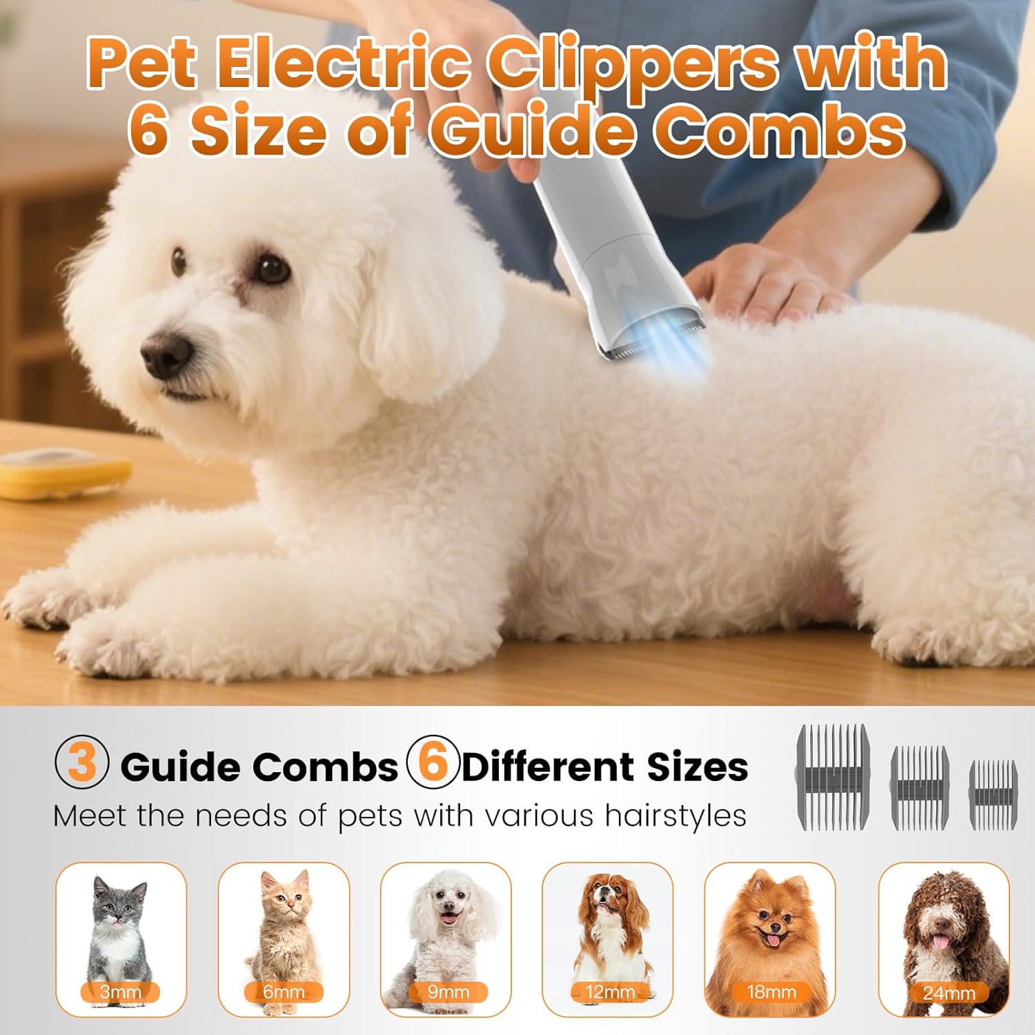 AIRROBO Dog Grooming Vacuum and Kit with Clipper Nail Trimmer Grinder, 12000Pa Pet Vacuum for Shedding Grooming, 2L Large Capacity Dog Hair Vacuum with 7 Pet Grooming Tools, PG100 Plus