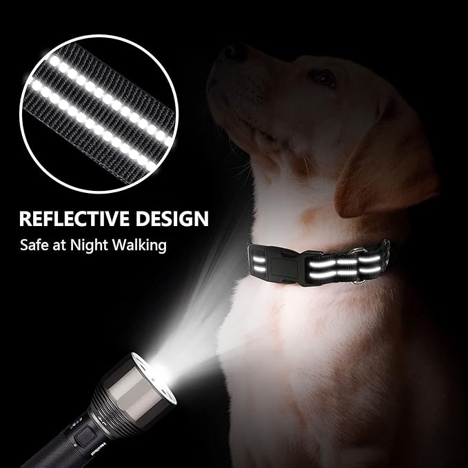Hikiko Martingale Collar for Dogs Reflective Nylon Dog Collar - Image 4