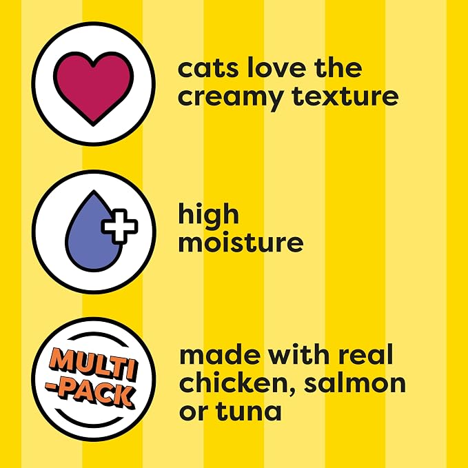 Temptations Creamy Puree Squeezable Lickable Cat Treats, Wet Cat Treats - Image 3
