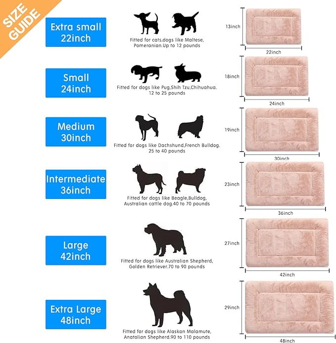 Dog Beds Crate Pad for Extra Large Dogs Ultra Soft Dog Crate Bed Washable & - Image 2