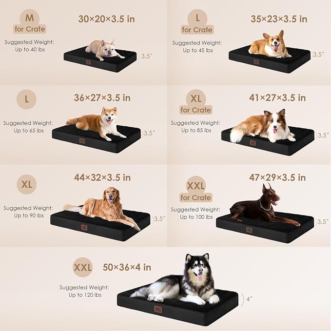 EHEYCIGA Orthopedic Dog Beds for Large Dogs - Image 2