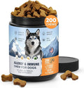 Dog Allergy Chews 200 Treats, Allergy & Itch Skin Relief Omega 3 Fish Oil by Unknown