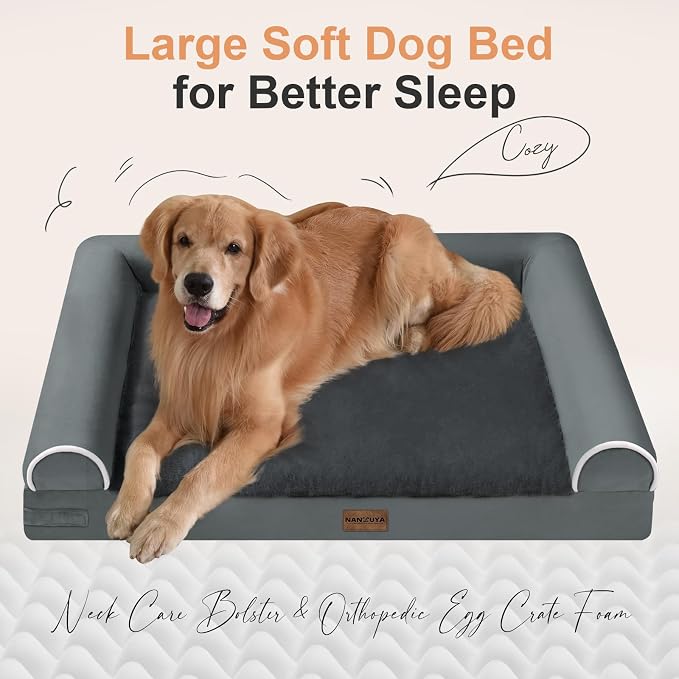 Large Dog Bed Orthopedic Washable: Beds Bolster XL Bed Big XLarge Dogs Memory - Image 2
