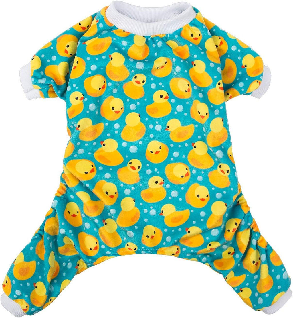 CuteBone Dog Halloween Pajamas Puppy Onesies Small Dogs Soft Pjs Coat Cat Apparel Comfy Pet Christmas Clothes Outfit Doggie Bodysuit P50M