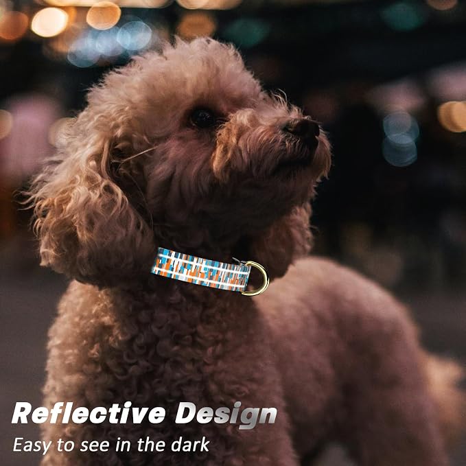 Reflective Dog Collar for Large Dogs, Cute Boho Adjustable Heavy-Duty Nylon - Image 3