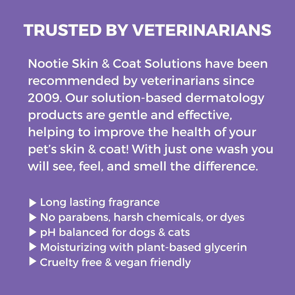 Nootie - Pet Shampoo for Sensitive Skin - Revitalizes Dry Skin & Coat - Natural Ingredients - Gentle Dog Shampoo - Cleans & Conditions 16 oz