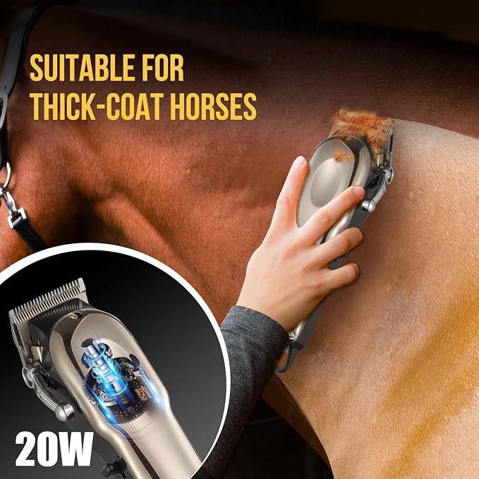Horse Clippers Cordless Quiet, Professional Livestock Clippers - Image 5