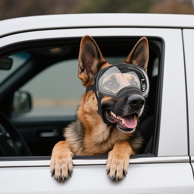 Namsan Clear Dog Goggles for Large Dogs, Wide Eyecup & Soft Frame, Anti-UV - Image 8