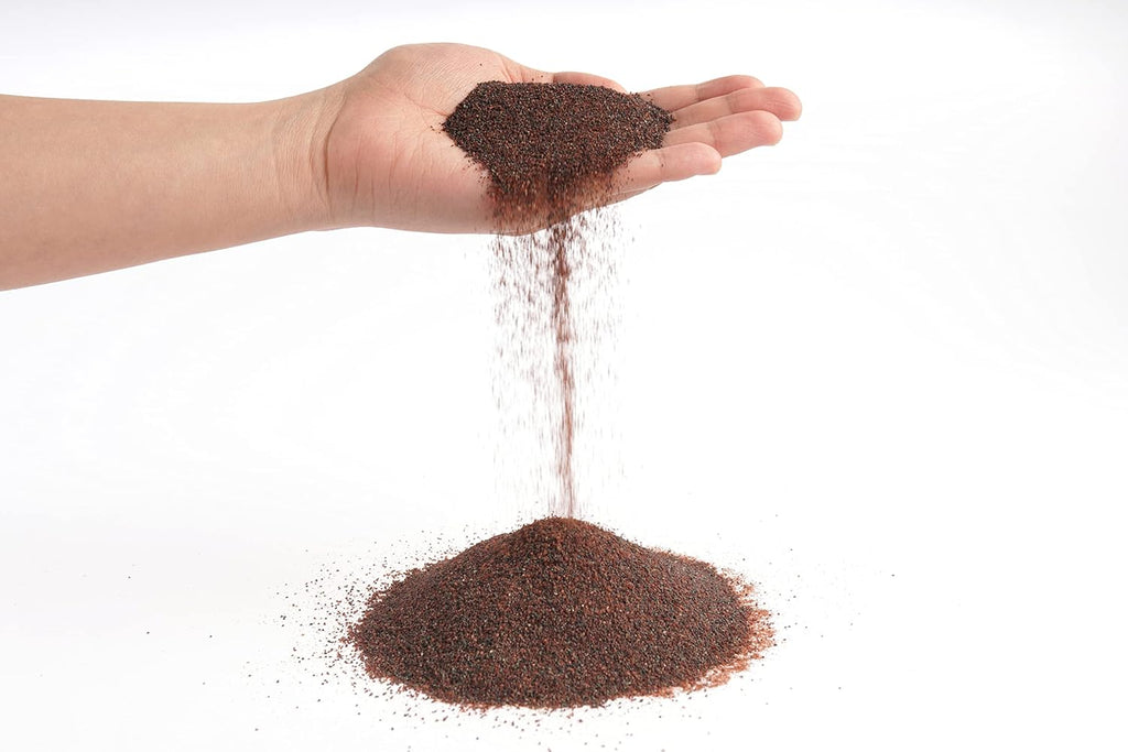 Landen Congo Aquascapeing Sand for Aquarium Landscape 2L(9lbs) X2pcs, Brown, Aquarium Natural Fine Decorative Sand, Tropical Rainforest Biotope Aquariums, Depth Enhancing, 0.4-0.9mm
