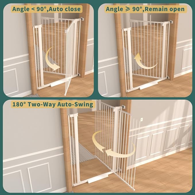 40.55" Tall, 34.05-45.86 Inch Wide, 1.37" Ultra Narrow Spacing Dog Pet Baby - Image 9