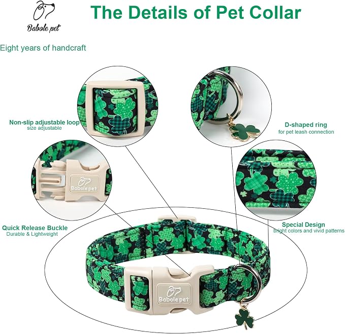 St Patricks Day Dog Collar for Small Dogs - Image 4