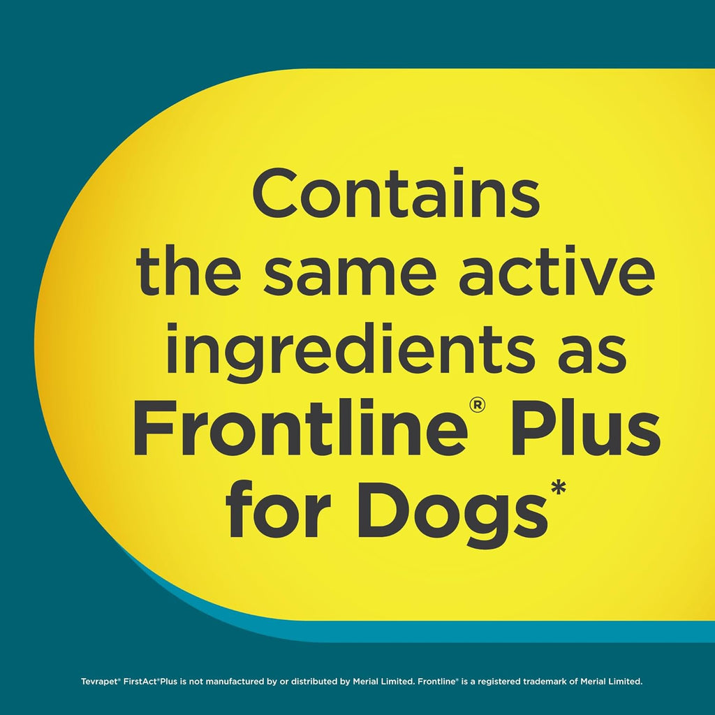 FirstAct Plus Flea Treatment for Dogs, Small Dogs 5-22 lbs, 6 Doses, Same Active Ingredients as Frontline Plus Flea and Tick Prevention for Dogs