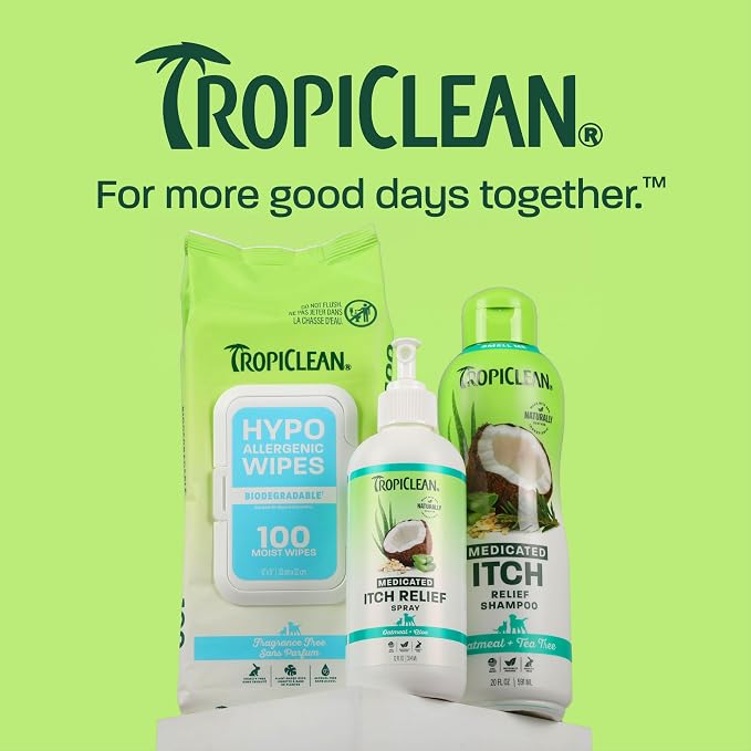 TropiClean Oatmeal & Medicated Itch Variety Pack, 3 Piece - Image 8
