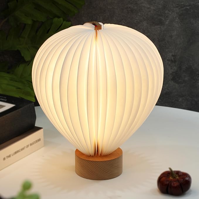 Hot Air Balloon Warm Night Light,Dimmable Touch Lamp for Bedroom,Portable Table Bedside Lamp,hot air balloon lantern decor,1200 mAh battery,Portable Camping Lamp for Outdoor,Bedroom,Party Decor