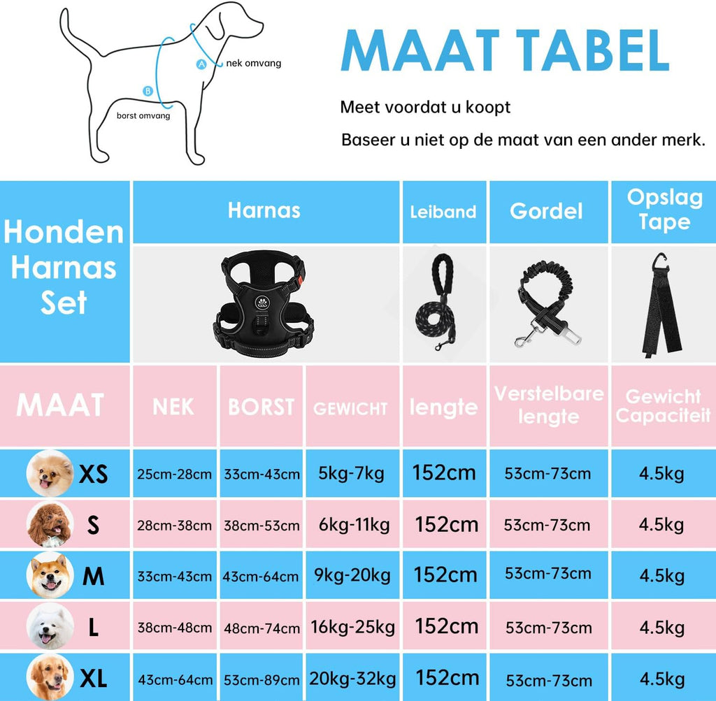 NESTROAD No Pull Dog Harness,Adjustable Oxford Dog Vest Harness with Leash,Reflective No-Choke Pet Harness with Easy Control Soft Handle for Small Dogs(Small,Black)