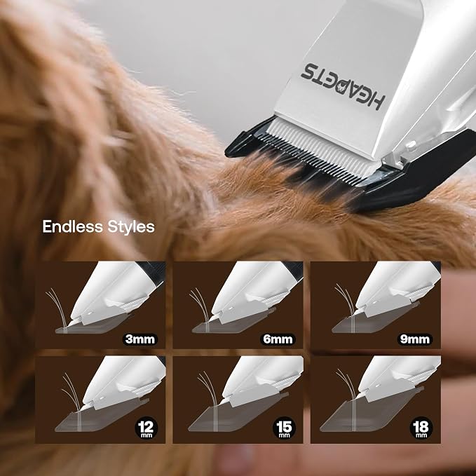 HEAPETS Dog Hair Clippers for Grooming Kit and Dog Paw Trimmer Nail Grinder for - Image 7