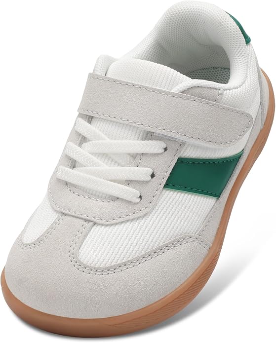 Toddler Wide Toe Box Shoes Zero Drop Minimalist Sneakers for Toddler/Little Kid Barefoot Slip on Tennis Shoes for Kids Boys Girls