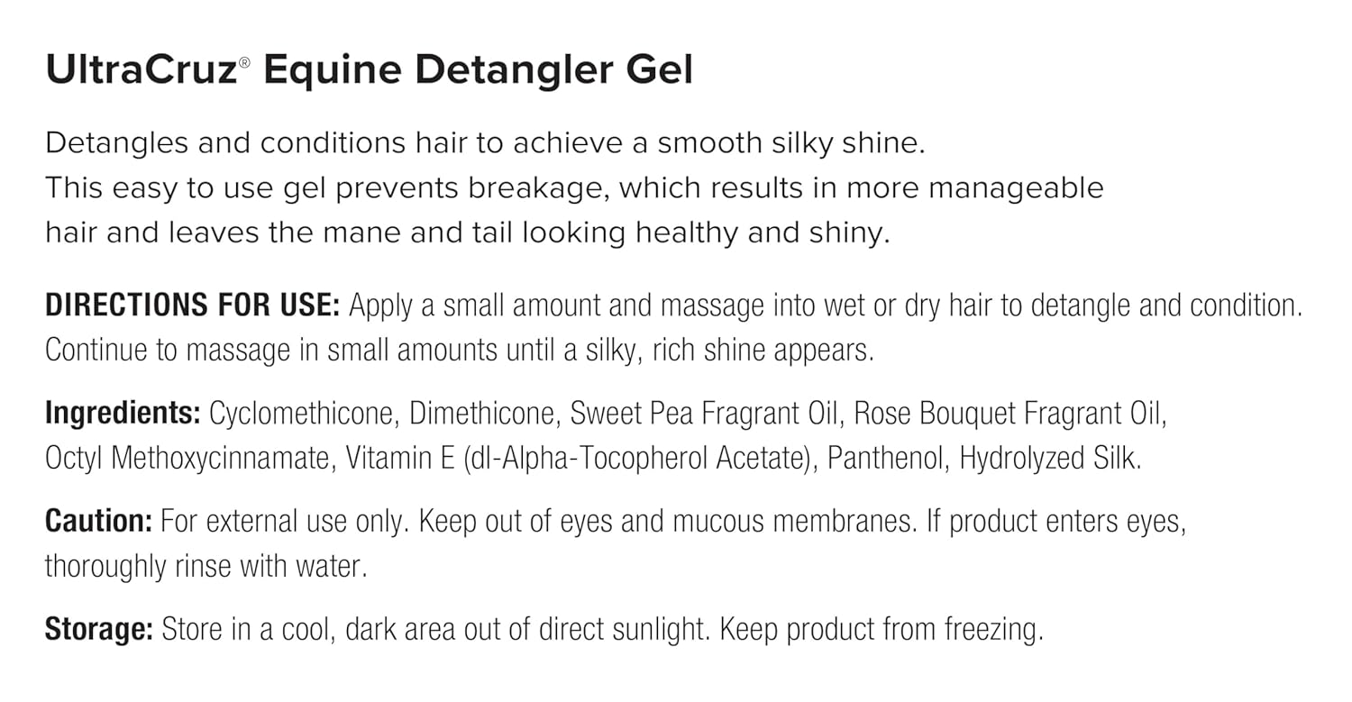 UltraCruz® Equine Detangler Gel, 1 Gallon