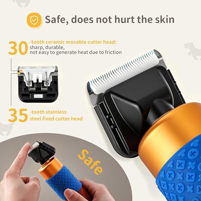CGOLDENWALL Dog Hair Clipper for Grooming 200W Pet Clipper Kit - Image 4