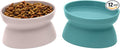 Kitty City Elevated Cat Bowls, Whisker-Friendly Raised Cat Food & Water Dishes by KittyCity